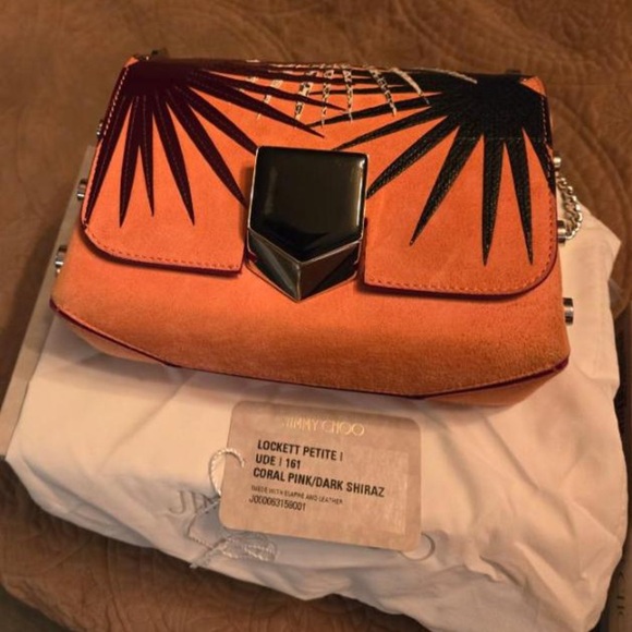 Jimmy Choo lockett petite in dark Shiraz coral 🪸 - Picture 2 of 5